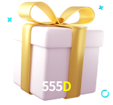 Receba seus bônus de boas-vindas no 555D
